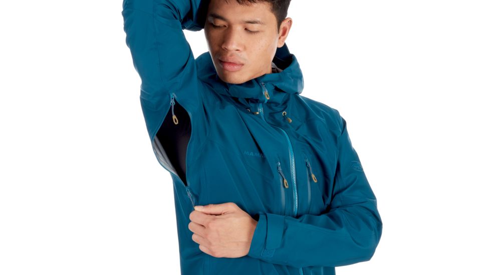 Mammut Teton HS Hooded Jacket - Mens, Poseidon, Small, 1010-26970-50134-113