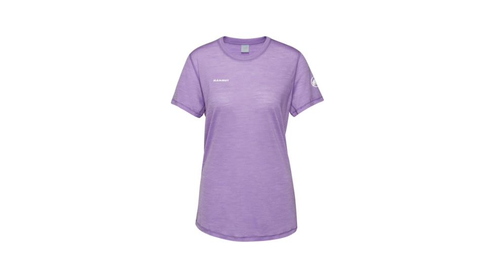 Mammut Tree Wool FL T-Shirt - Womens, Lavandin Melange, XL, 1017-06670-6437-116