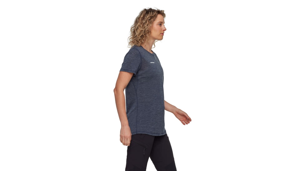 Mammut Tree Wool FL T-Shirt - Womens, Marine Melange, M, 1017-06670-5784-114