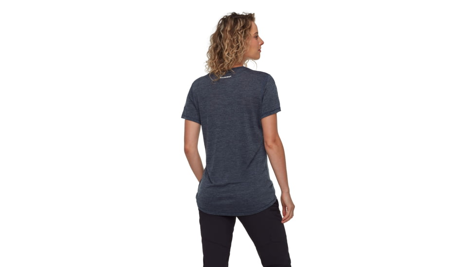 Mammut Tree Wool FL T-Shirt - Womens, Marine Melange, M, 1017-06670-5784-114