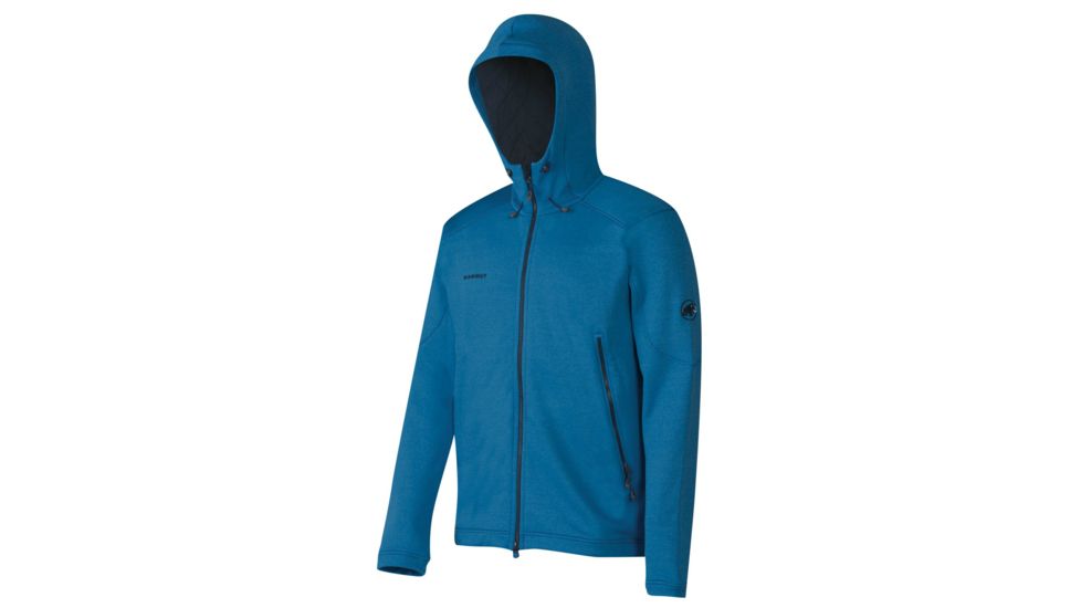 Trift Hooded Midlayer Jacket - Mens-Dark Cyan-Medium