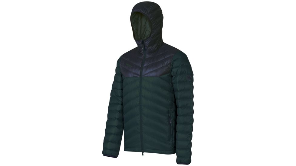 Mammut Trovat IS Hooded Jacket - Mens-Forest/Dark Indigo-Medium