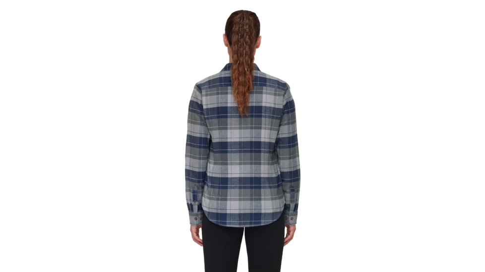 Mammut Trovat Longsleeve Shirt - Womens, Steel-Marine, L, 1015-01361-00735-115