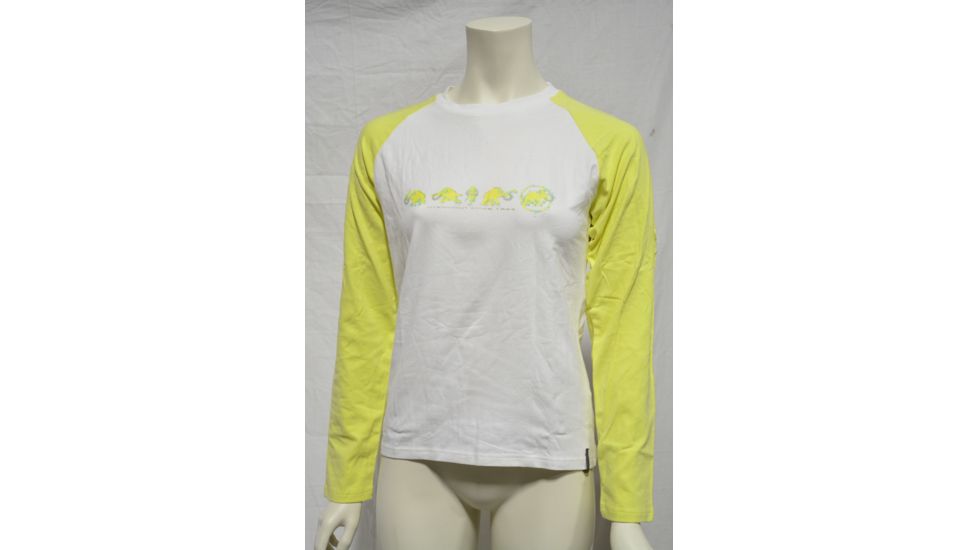 Mammut Tuff Longsleeve - Women's-White/Sunshine-Small