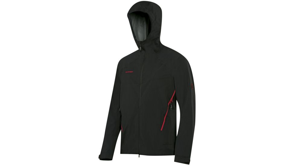 Mammut Ultimate Alpine SO Hooded Jacket - Men's-Black-Small