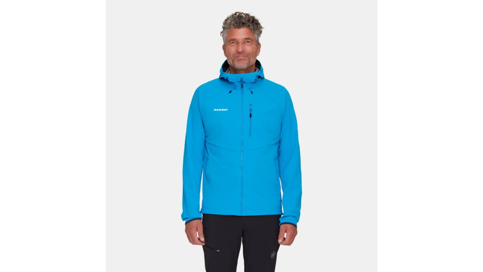 Mammut Ultimate Comfort SO Hooded Jacket - Mens, Glacier Blue, Extra Large, 1011-01910-50589-116