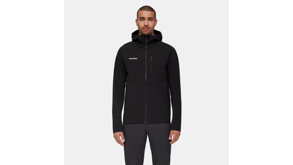 Mammut Ultimate Comfort SO Hooded Jacket - Mens, Black, Extra Large, 1011-02640-0001-116