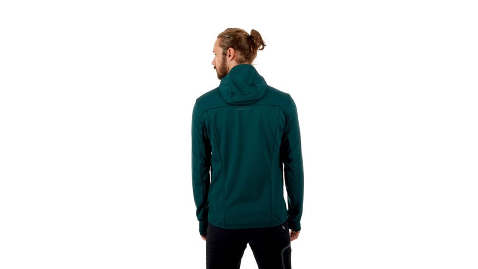 Mammut Ultimate V Hooded Softshell Jacket - Mens, Dark Teal-Teal Melange, L, 1011-00061-40010-115