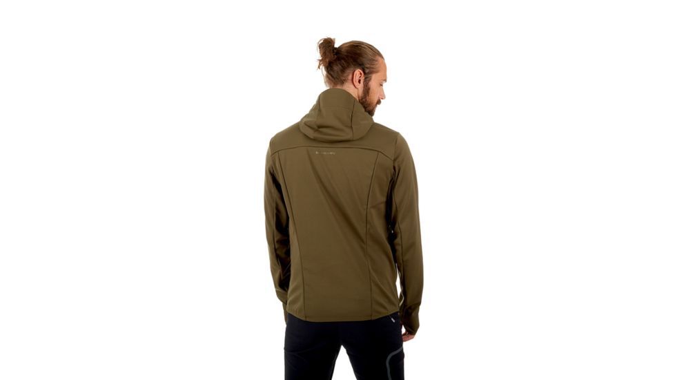 Mammut Ultimate V Hooded Softshell Jacket - Mens, Iguana-Titanium Melange, XL, 1011-00061-4592-116