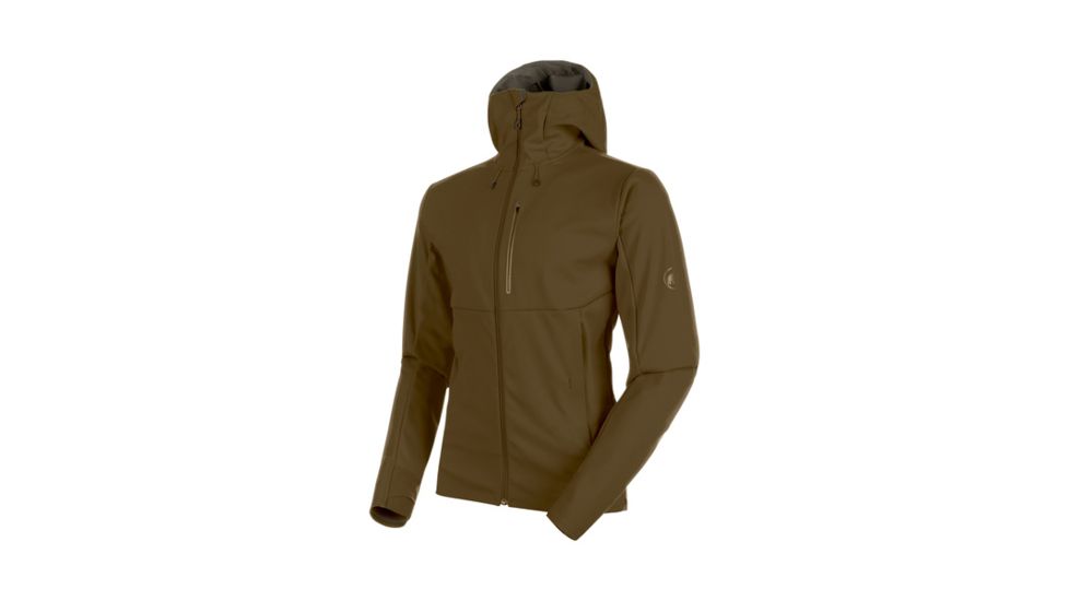 Mammut Ultimate V Hooded Softshell Jacket - Mens, Iguana-Titanium Melange, XL, 1011-00061-4592-116