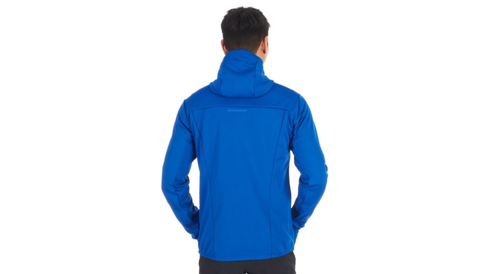 Mammut Ultimate V Hooded Softshell Jacket - Mens, Sapphire/Wing Teal Melange, Extra Large, 1011-00061-50256-116
