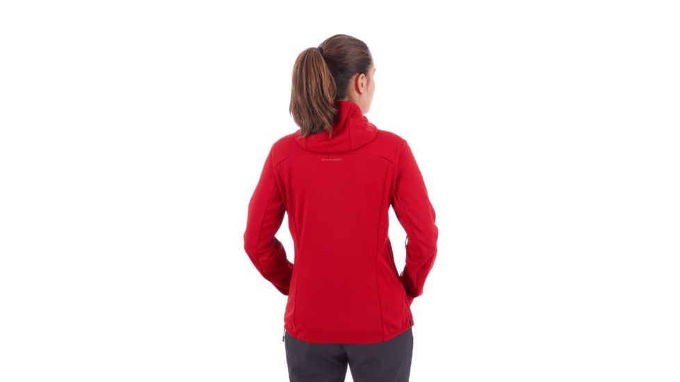 Mammut Ultimate V Hooded Softshell Jacket - Womens, Scooter/Dragon Fruit, Medium, 1011-00072-3568-114