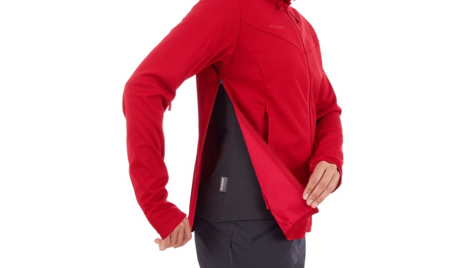 Mammut Ultimate V Hooded Softshell Jacket - Womens, Scooter/Dragon Fruit, Medium, 1011-00072-3568-114
