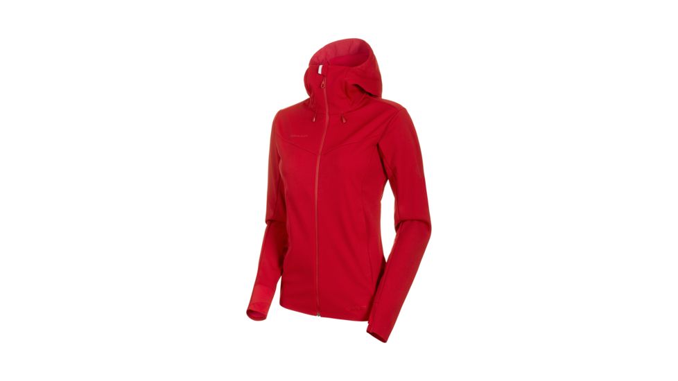 Mammut Ultimate V Hooded Softshell Jacket - Womens, Scooter/Dragon Fruit, Medium, 1011-00072-3568-114