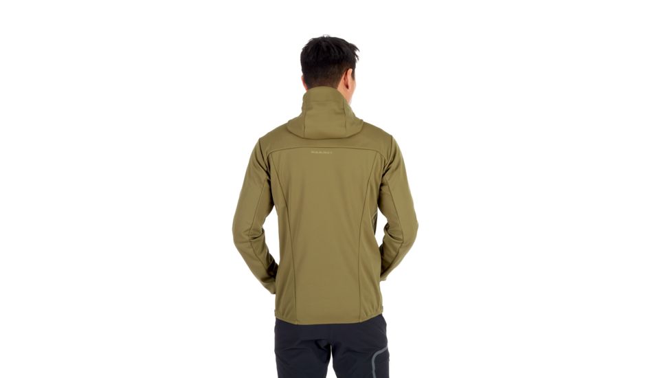 Mammut Ultimate V SO Hooded Jacket, Olive-Titanium Melange, XL, 1011-00061-40076-116