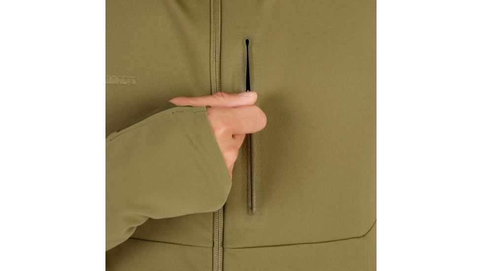 Mammut Ultimate V SO Hooded Jacket, Olive-Titanium Melange, XL, 1011-00061-40076-116