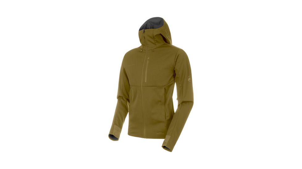 Mammut Ultimate V SO Hooded Jacket, Olive-Titanium Melange, XL, 1011-00061-40076-116