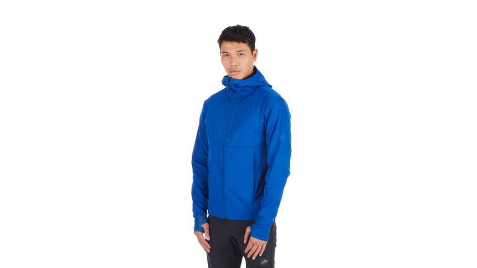 Mammut Ultimate V SO Hooded Jacket, Surf-Black, M, 1011-00061-50142-114