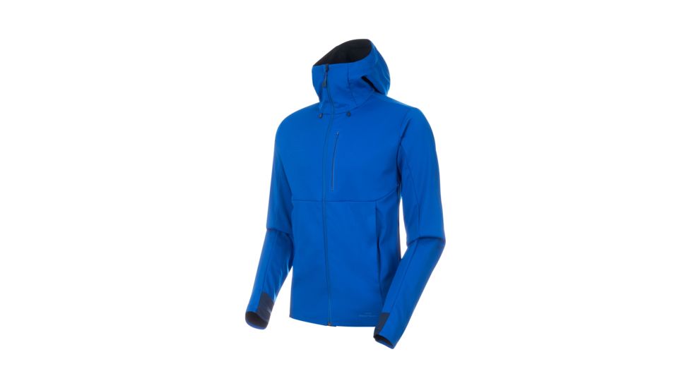Mammut Ultimate V SO Hooded Jacket, Surf-Black, M, 1011-00061-50142-114