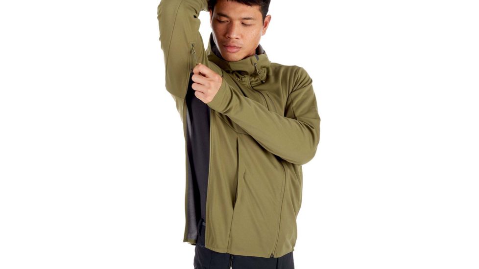 Mammut Ultimate V SO Jacket - Mens, Olive-Titanium Melange, Medium, 1011-00081-40076-114