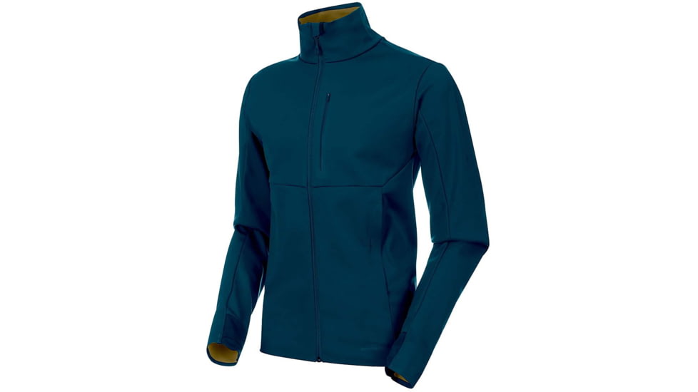 Mammut Ultimate V SO Jacket - Mens, Poseidon/Olive Melange, Extra Large, 1011-00081-50138-116
