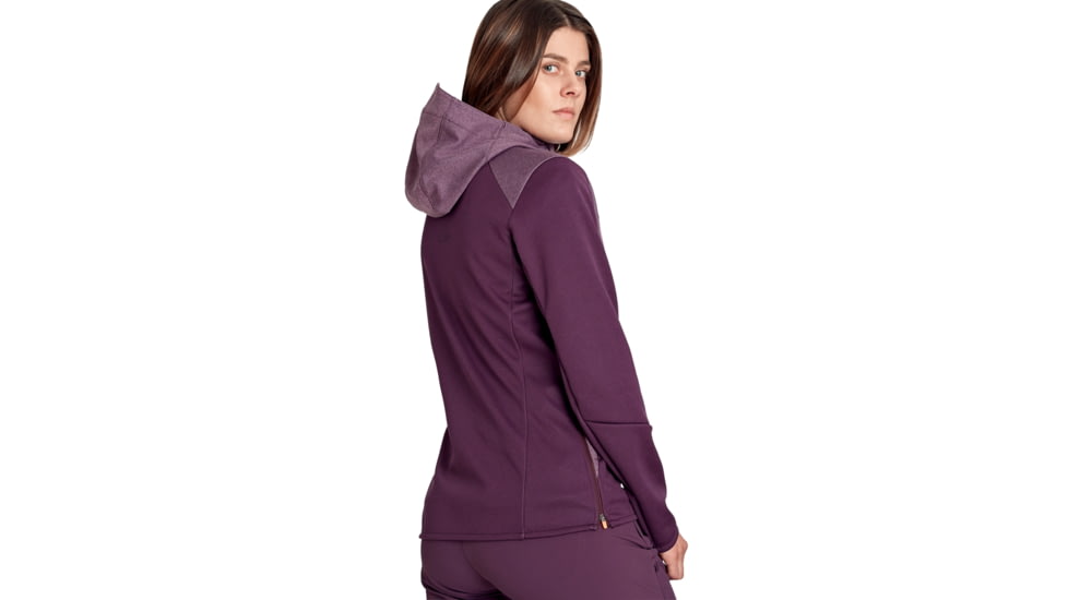 Mammut Ultimate VI SO Hooded Jacket - Women's, Blackberry/Blackberry Melange, Large, 1011-01240-6389-115