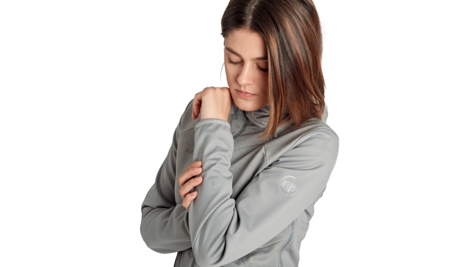 Mammut Ultimate VI SO Hooded Jacket - Womens, Granit/Granit Melange, Medium, 1011-01240-00481-114