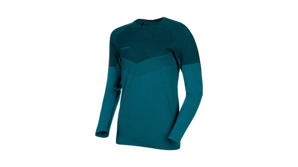 Mammut Vadret Longsleeve - Mens, Sapphire/Wing Teal, Small, 1016-00460-50255-113