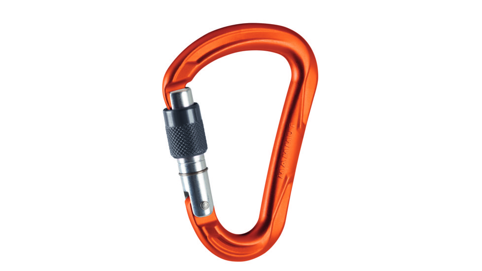Mammut Wall HMS Screw Gate Carabiner-Orange