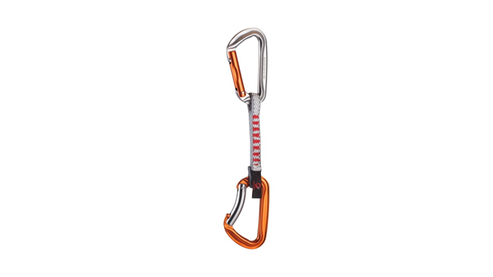 Mammut Wall Key Lock Express Set Straight Gate/Bent Gate, Straight Gate/Bent Gate, Silver-Orange, 10 cm, 2040-01711-31170-10
