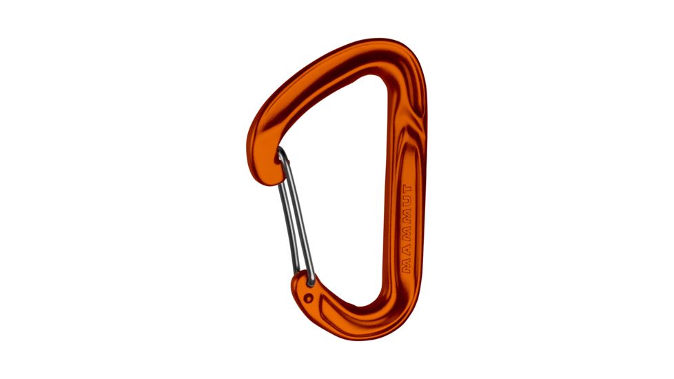 Mammut Wall Light Wire Gate Carabiner, Orange, 2040-01611-1120-1