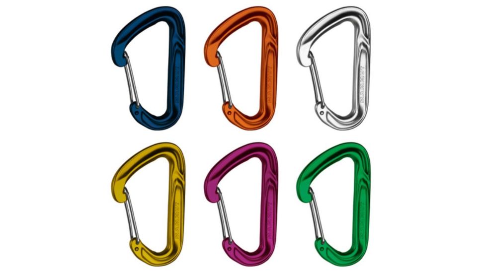 Mammut Wall Light Wiregate Carabiner - 6 Pack-Assorted