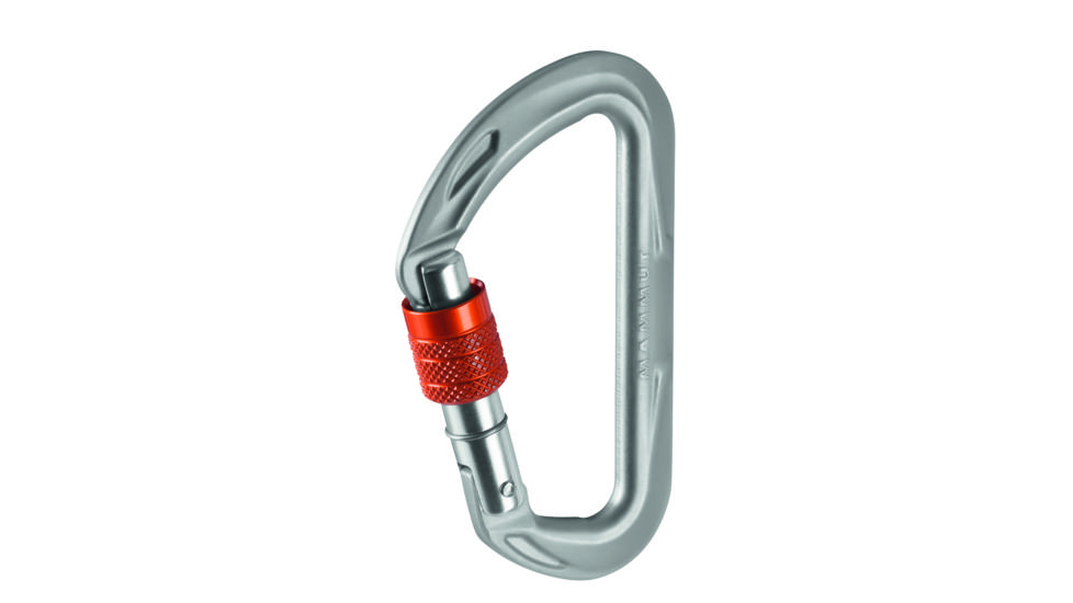 Mammut Wall Micro Lock Screw Gate Carabiner-Grey