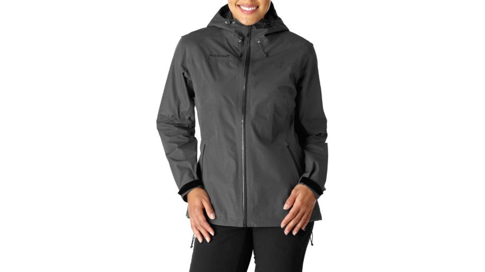 Mammut Wenaha Rain Jacket - Womens, Graphite, Small, 1010-23840-0121-113