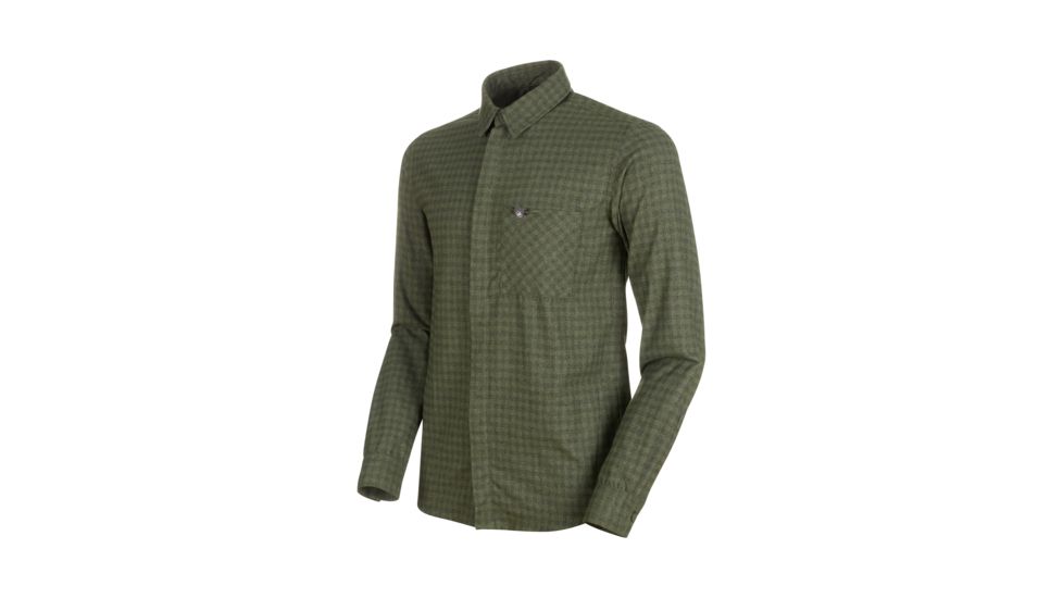 Mammut Winter Longsleeve Shirt - Mens, Iguana/Dark Iguana, Small, 1015-00520-4587-113