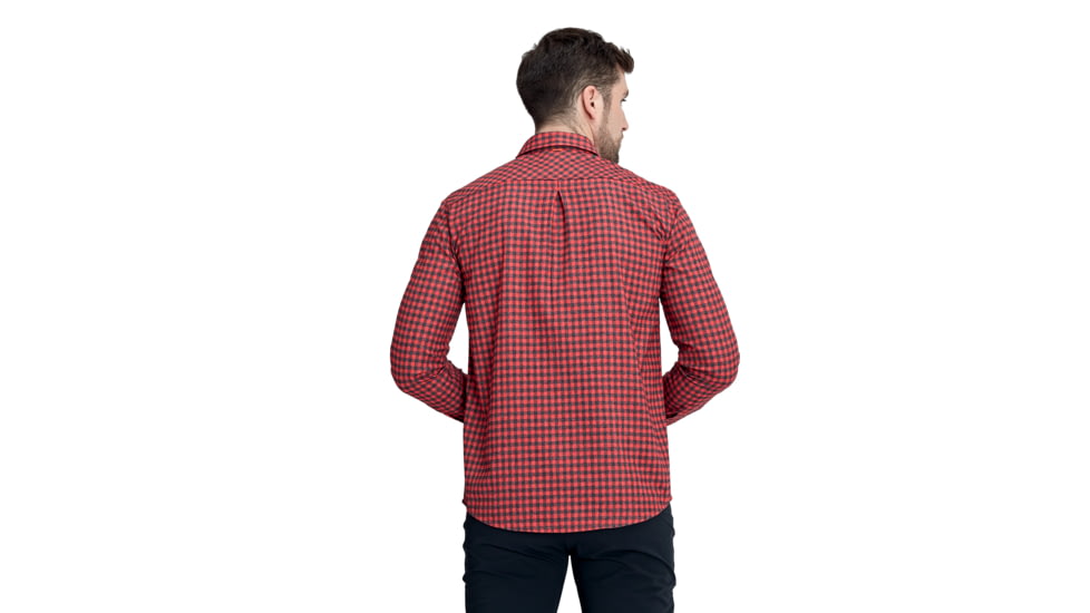 Mammut Winter Longsleeve Shirt - Mens, Magma/Black, Small, 1015-00520-3457-113