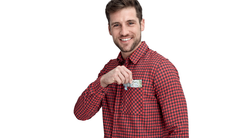 Mammut Winter Longsleeve Shirt - Mens, Magma/Black, Small, 1015-00520-3457-113