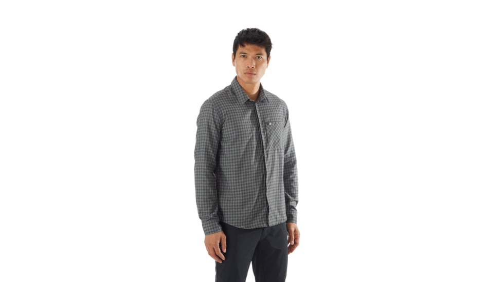 Mammut Winter Longsleeve Shirt - Mens, Titanium/Phantom, Small, 1015-00520-00148-113