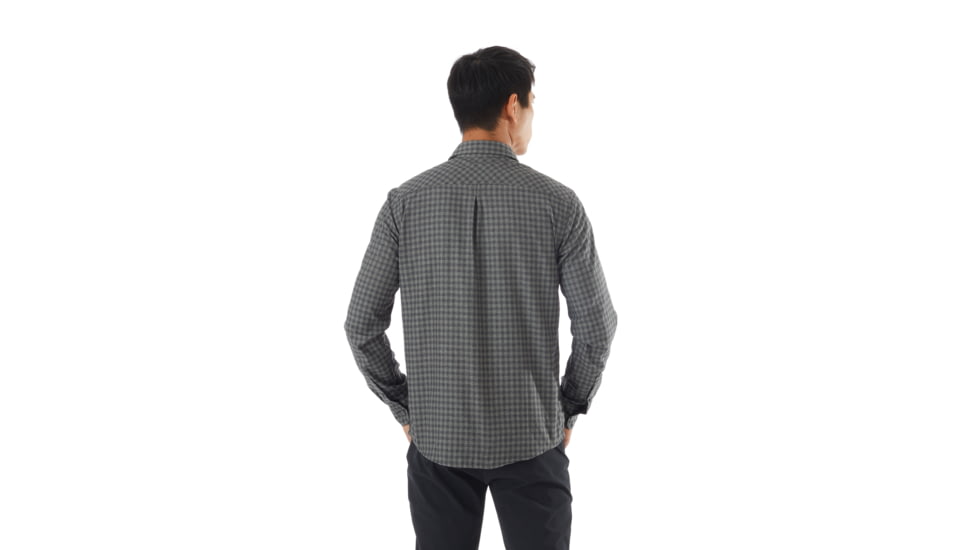 Mammut Winter Longsleeve Shirt - Mens, Titanium/Phantom, Small, 1015-00520-00148-113