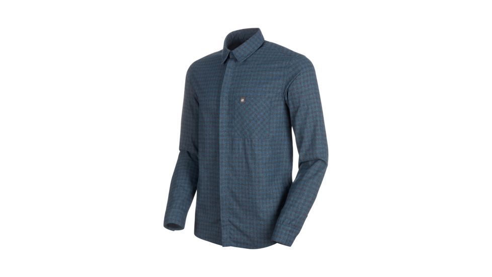 Mammut Winter Longsleeve Shirt - Mens, Wing Teal/Dark Wing Teal, Small, 1015-00520-50263-113
