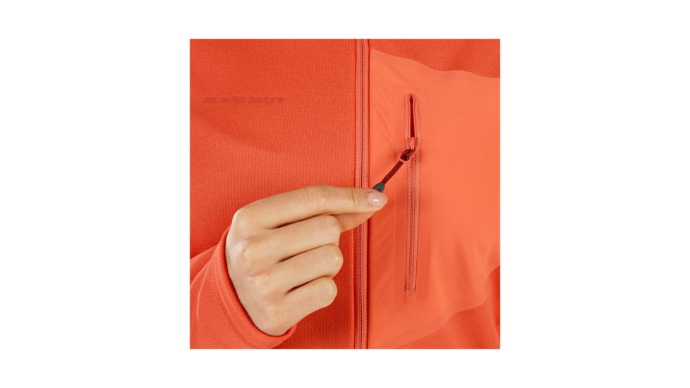 Mammut Womens Aconcagua Light ML Jacket, Barberry Melange, Extra Large, 1014-00040-3413-116