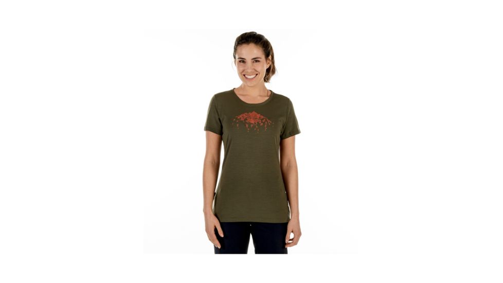 Mammut Womens Alnasca T-Shirt, Iguana, Large, 1017-00080-4584-115