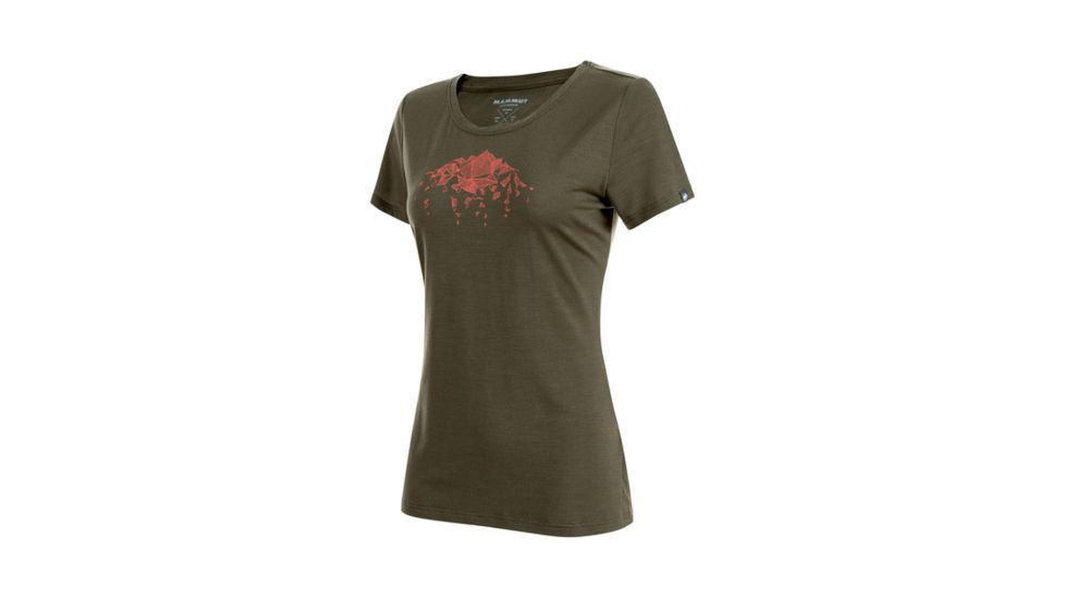 Mammut Womens Alnasca T-Shirt, Iguana, Large, 1017-00080-4584-115