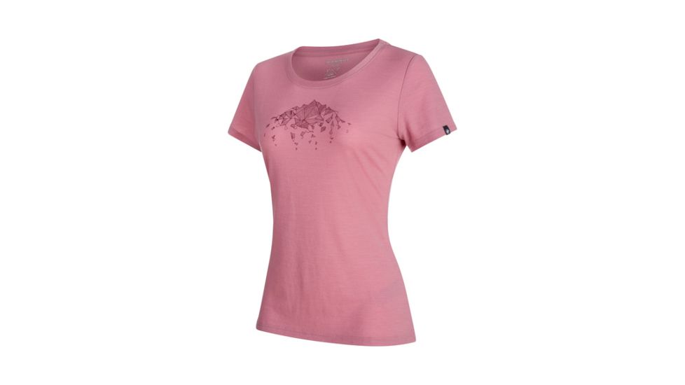 Mammut Womens Alnasca T-Shirt, Rose, Medium, 1017-00080-3125-114