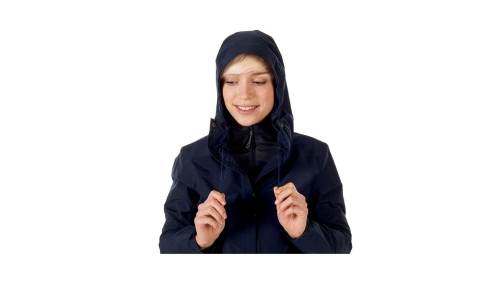 Mammut Womens Chamuera HS Hooded Jacket, Marine, XXS, 1010-26080-5118-111