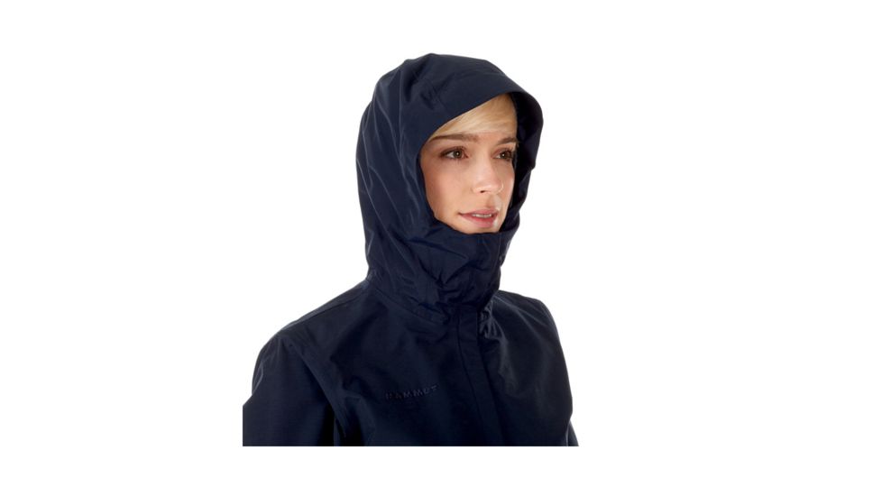 Mammut Womens Chamuera HS Hooded Jacket, Marine, XXS, 1010-26080-5118-111