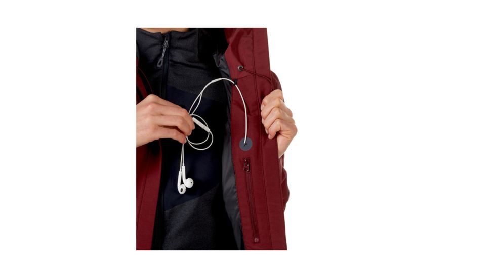 Mammut Womens Chamuera HS Hooded Jacket, Merlot, Small, 1010-26080-6007-113