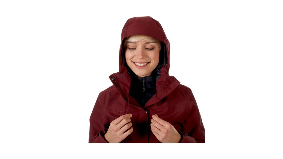 Mammut Womens Chamuera HS Hooded Jacket, Merlot, Small, 1010-26080-6007-113