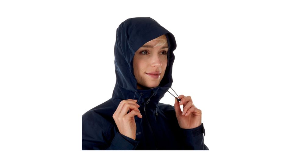 Mammut Womens Convey Tour HS Hooded Jacket, Marine, Small, 1010-26020-5118-113