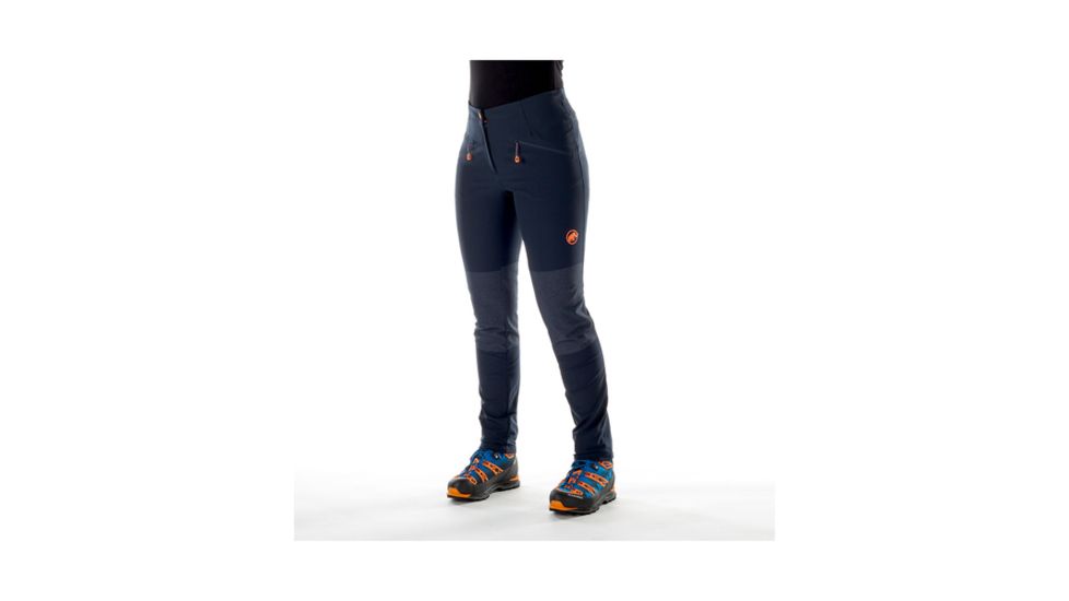 Mammut Womens Eisfeld Light SO Pants, Night, US 4, Long Inseam, 1021-00020-5924-34-30
